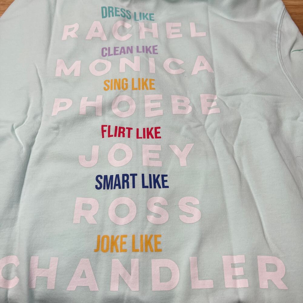 Friends Junior's Mint Green Long Sleeve Hoodie - Juniors Size XXL - NWT